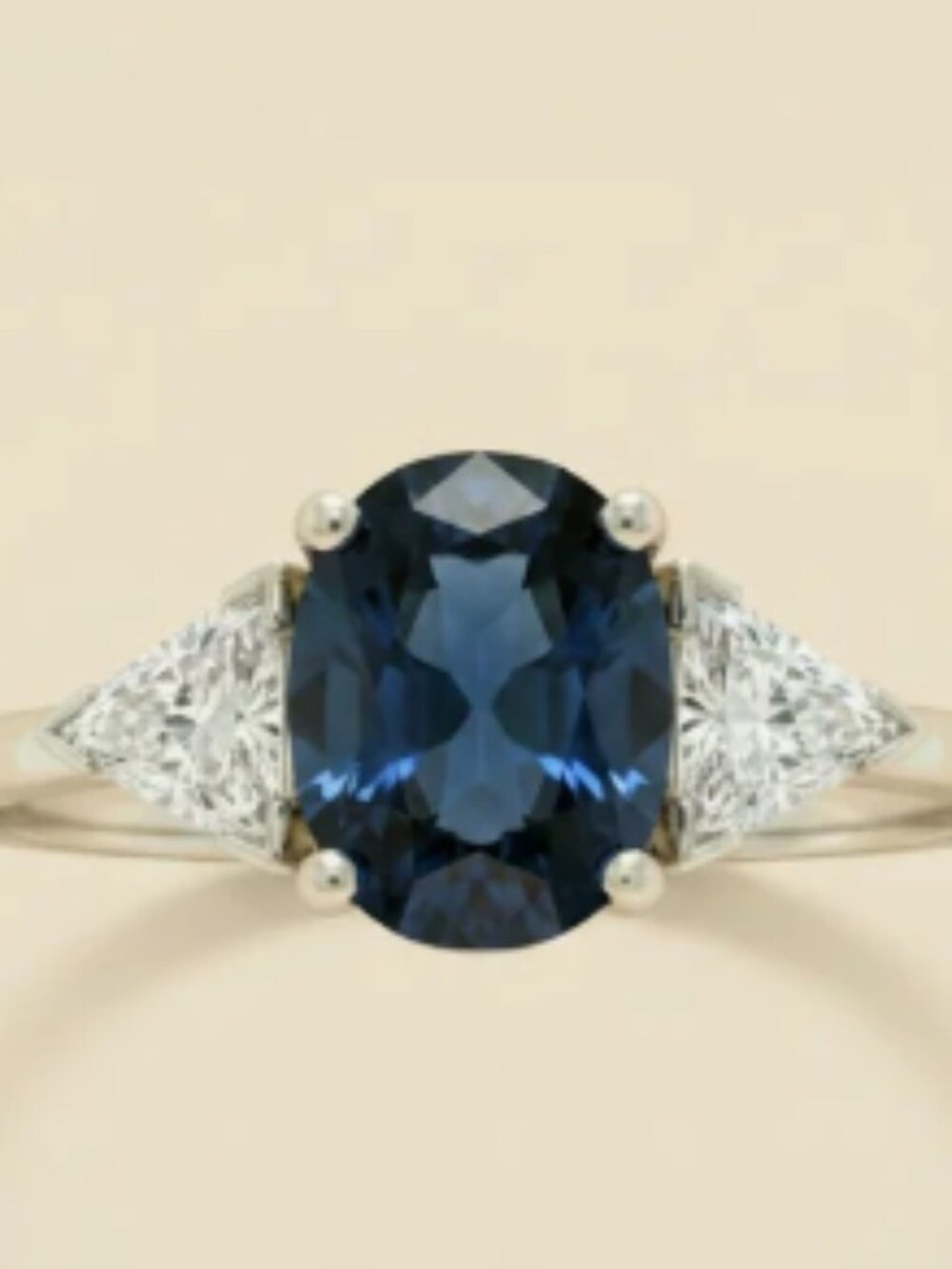 Platinum 5.33ct Sapphire  Diamond Bridal Registry Engagement Magnificient